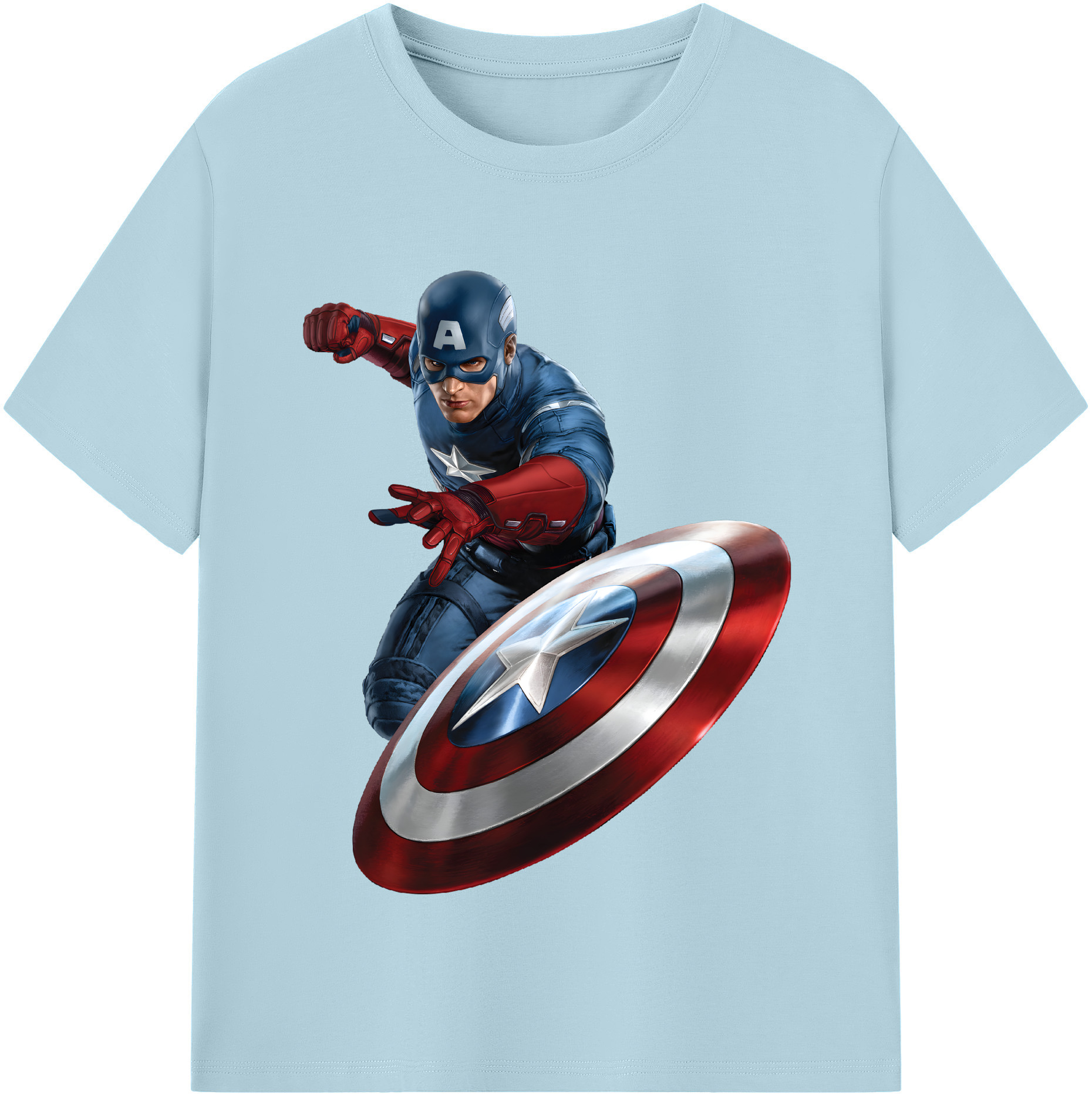 （画像用） アベンジャーズ The Avengers 綿100％半袖Tシャツ（フロントプリント）